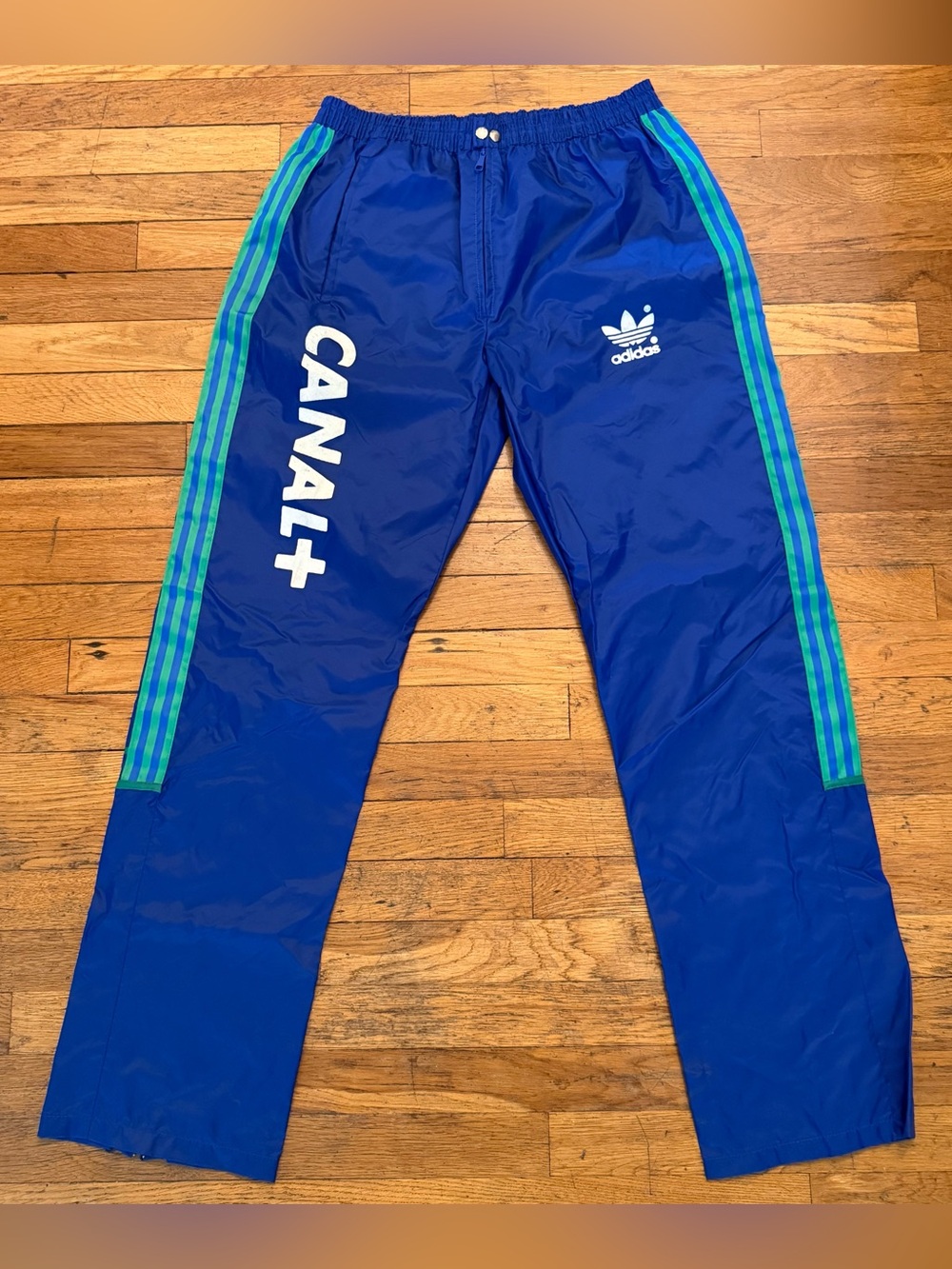 Vintage 80s Adidas x Canal+ Promotional Track Pants VERY RARE!